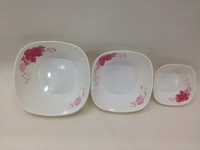 Melamine bowl, melamine dish, tray, resin tray, BBN thumbnail