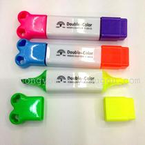 Double-headed highlighter bone shape highlighter advertising pen color pen