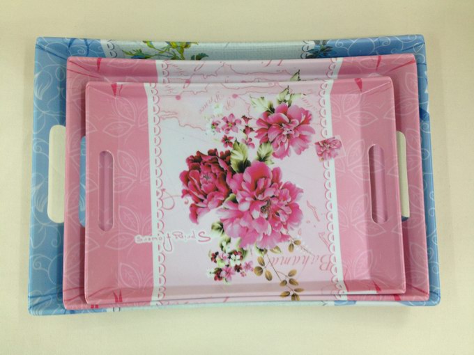 sbd melamine tray, double-ear tray, resin frosted tray details Picture