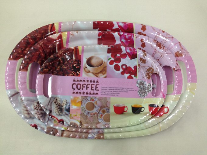 Melamine tray, melamine glossy tray, melamine double-ear tray, ojnn