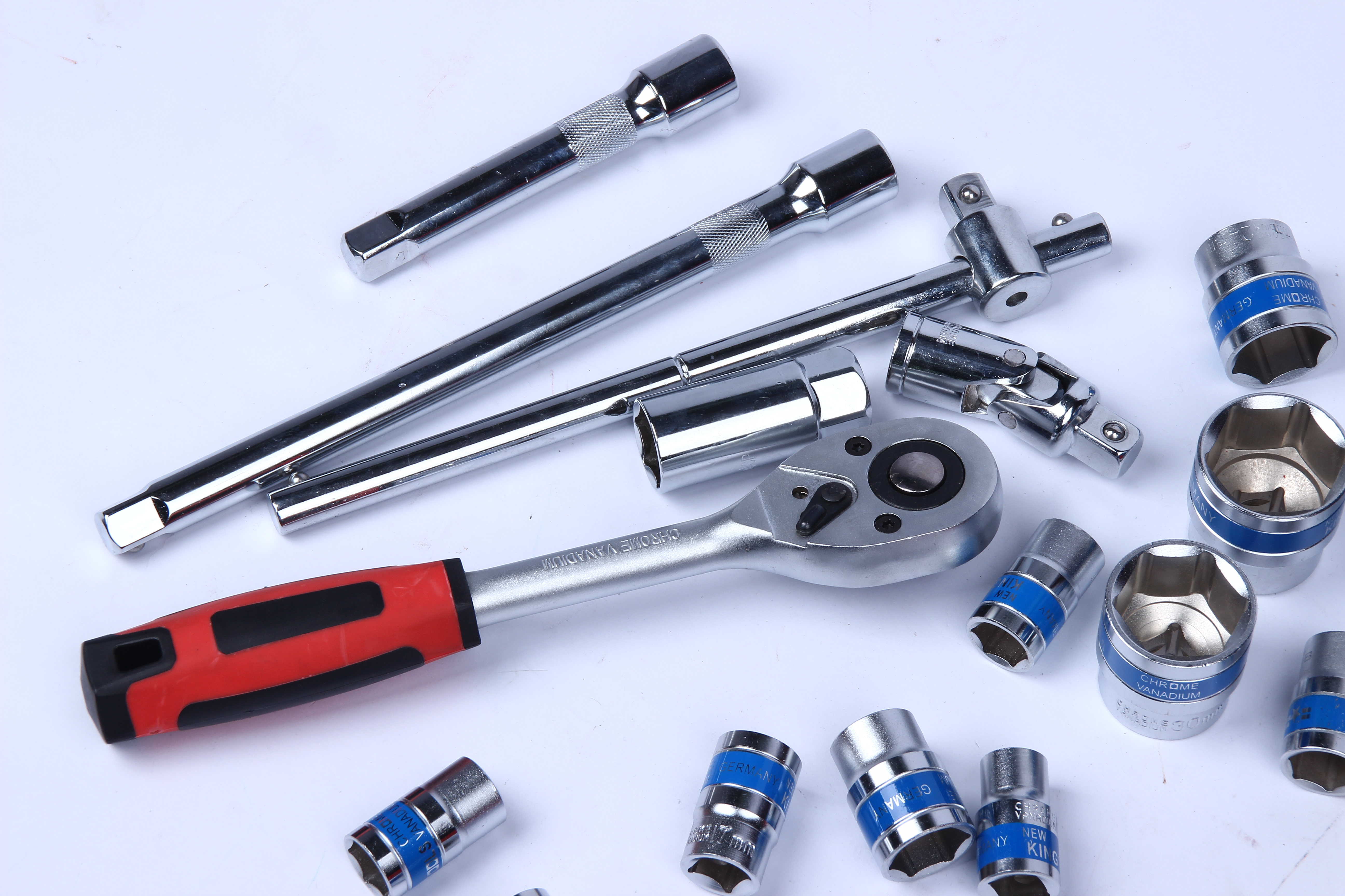 铬钒钢24件套汽车套筒五金工具组合汽修机修扳手组套修理套装细节图