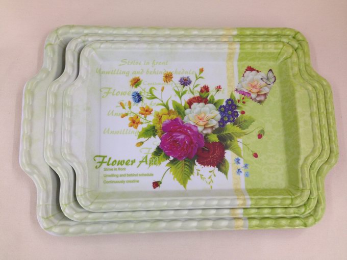 dj melamine tray, resin tray, frosted tray details Picture