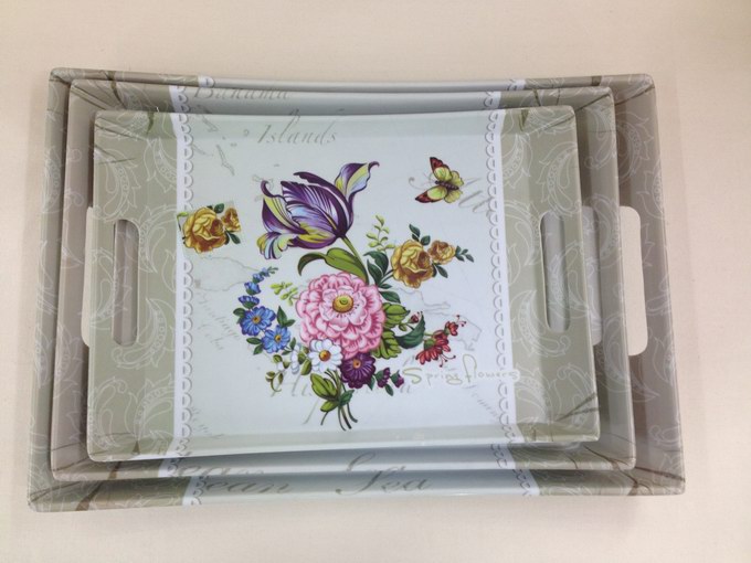 sbd melamine tray, double-ear tray, resin frosted tray Specification image