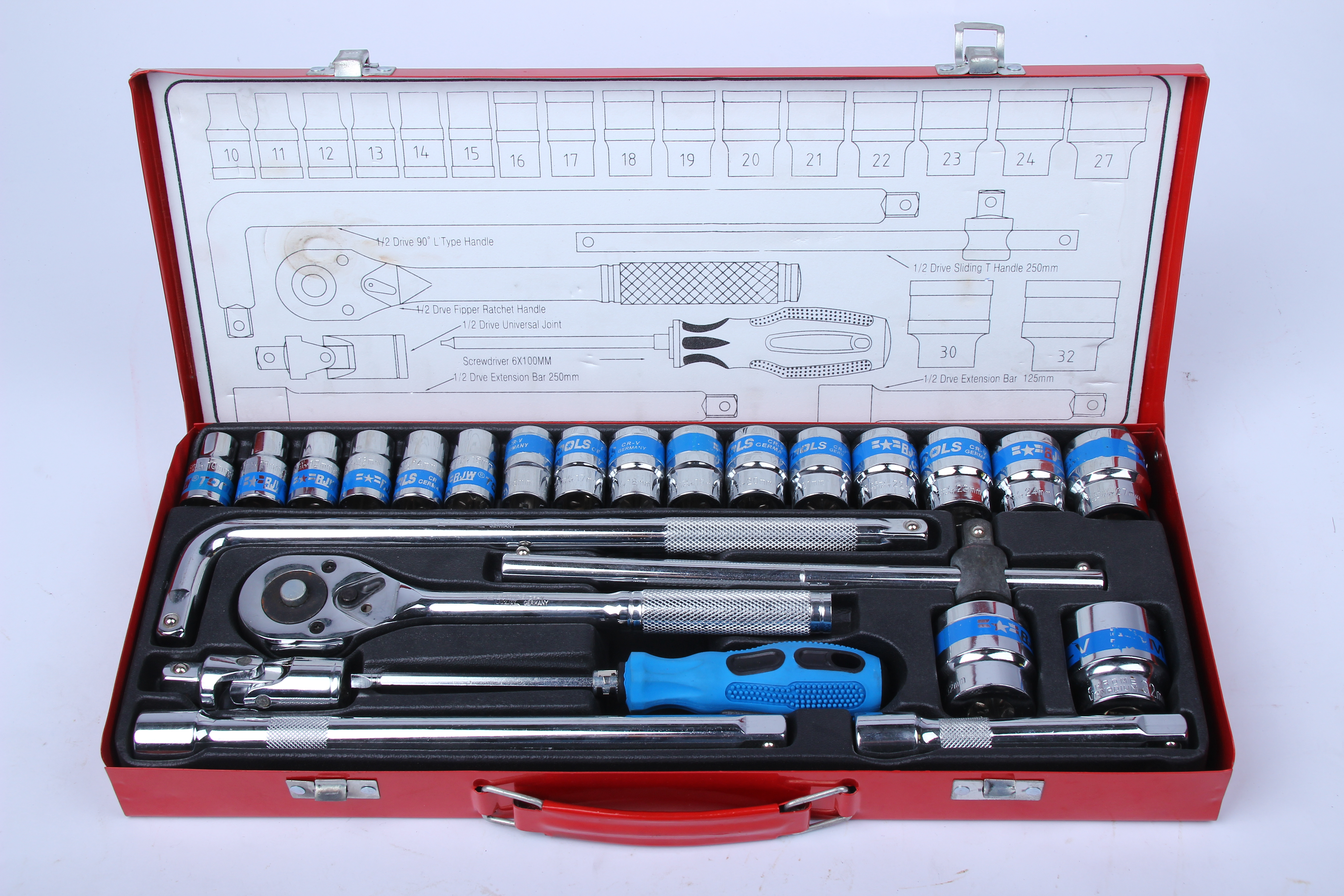 RJW套筒工具组套GERMANY24件套RJW Socket