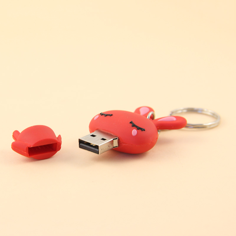 Usb flash drive 16g genuino dibujos animados creative flash drive lindo lindo conejo regalo de personalidad para las niñas puede personalizar usb flash drive Specification image