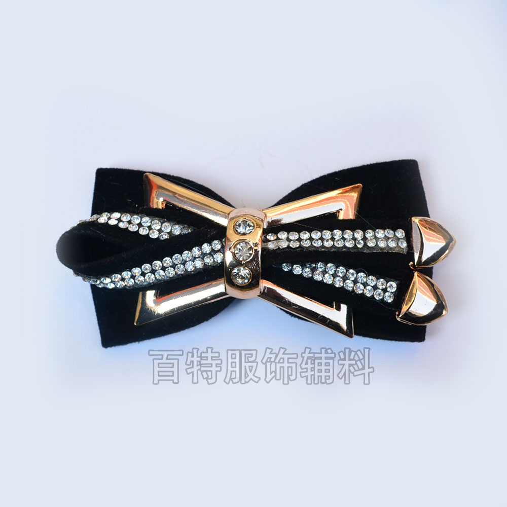 【 Wholesale custom 】 Hand-pressed drill shoe flower alloy shoe buckle iron drill shoe bow accessories