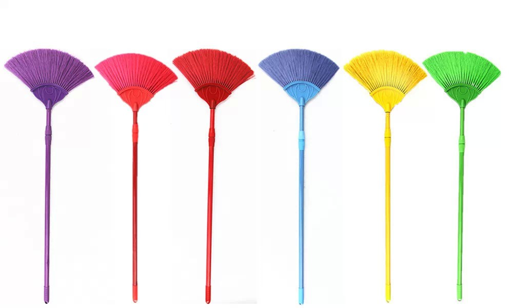 Telescopic rod spray BROOM rod broom scalloped ceiling brush Roof cleaning brush Half round broom broom thumbnail