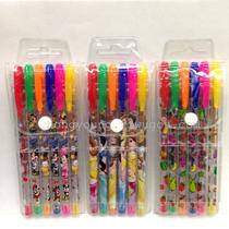 6 - color glitter pencil. Color pencil. Watercolor pen. Children's painting doodle pen