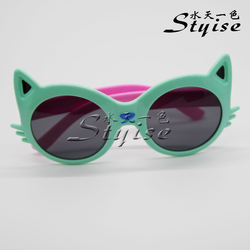 厂家促销时尚网红儿童太阳镜墨镜 动物猫咪眼镜 267-823