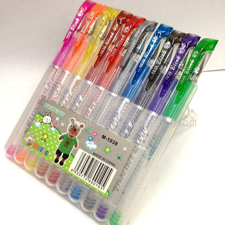 Hard box flash pen 1038-10 4 pieces 6 pieces 8 pieces 10 pieces 12 pieces