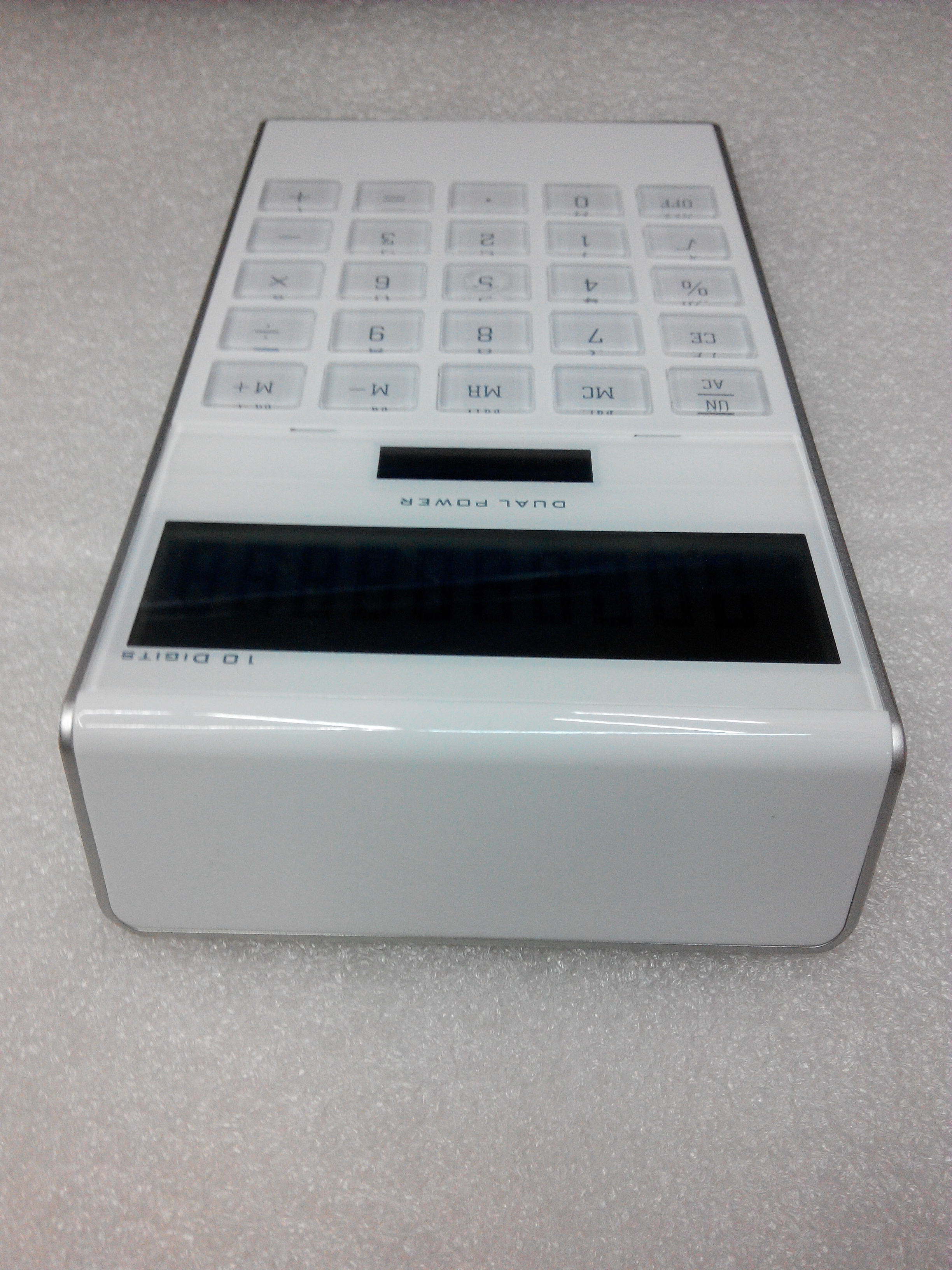 透明水晶按键太阳能计算器时尚超薄可爱计算机可定做印刷logo产品图