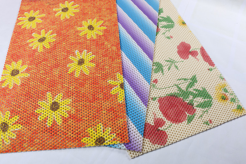 Pvc Non-Slip Mat Linen Dot Printing Non-Slip Mat