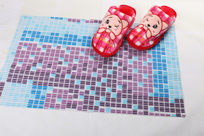 Pvc Non-Slip Mat Strip Printed Fine Line Mat Specification drawing