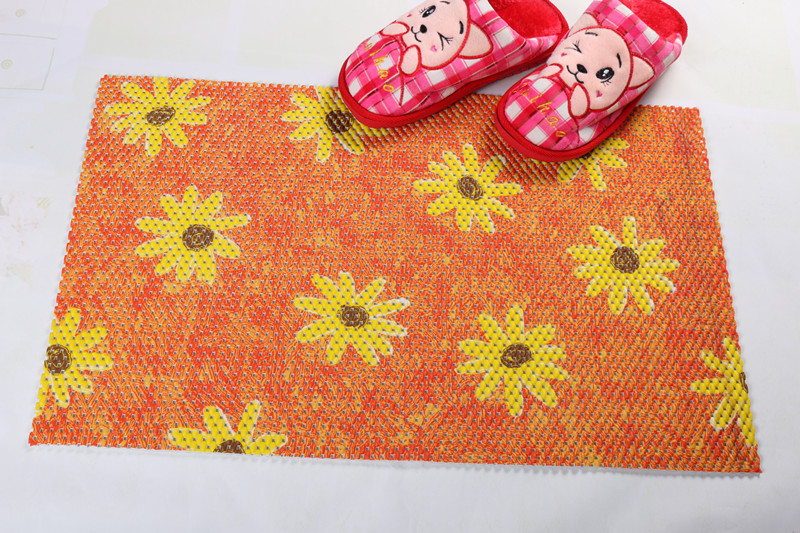 Pvc Non-Slip Mat Linen Dot Printing Non-Slip Mat details Picture