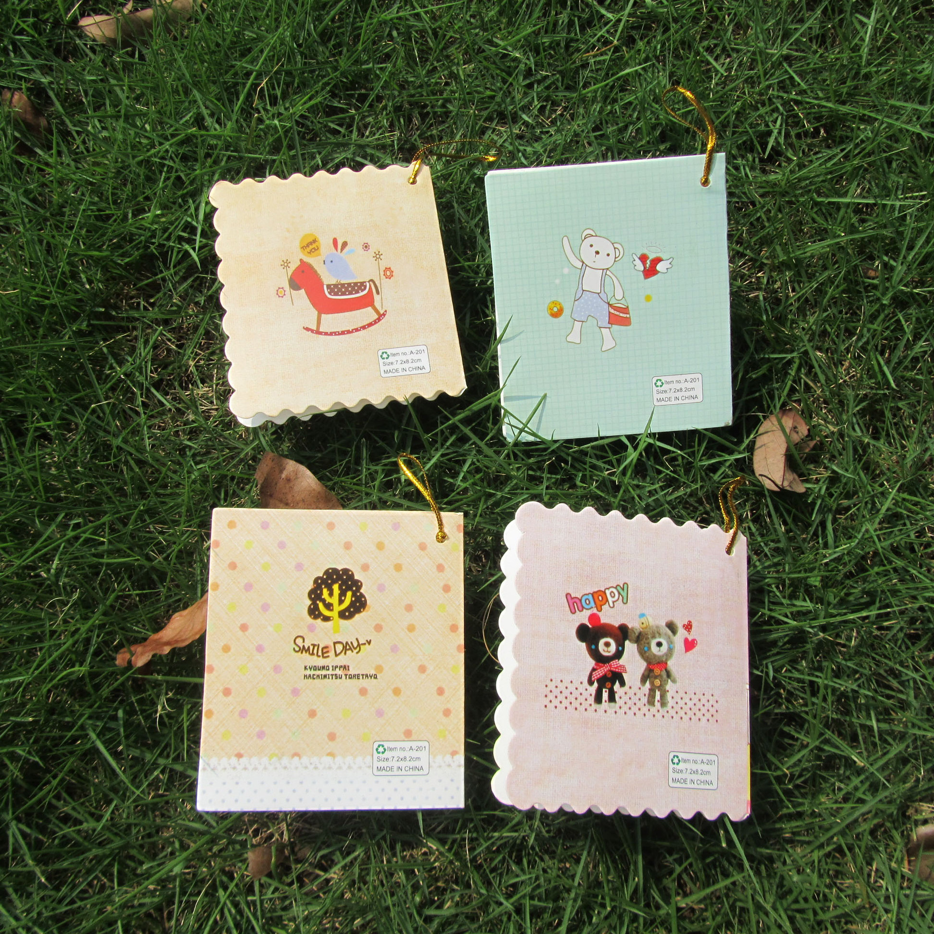 卡通金线祝福卡片韩版礼物节日生日贺卡细节图