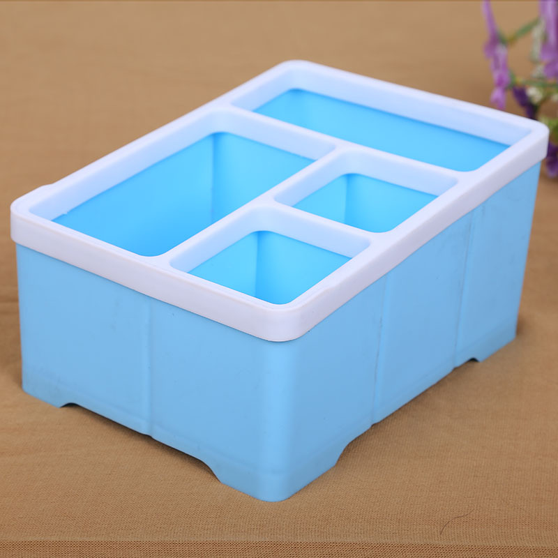 厂家直销ABS加厚多色多功能桌面整理遥控器盒饰品配件收纳盒细节图