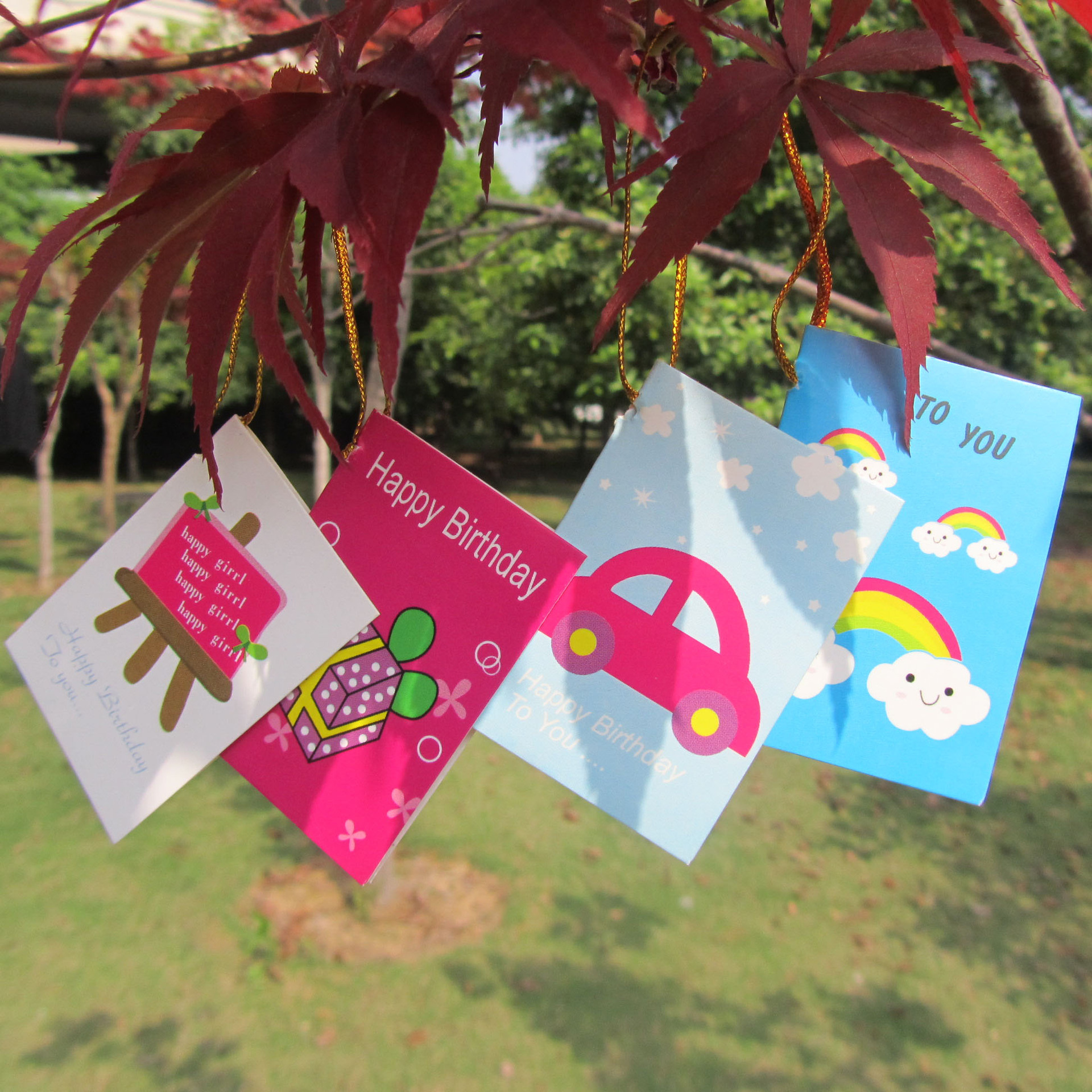 Cartoon blessing card mini gift card Wishing card Children's Day card