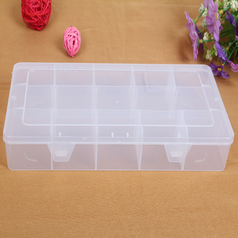 Factory direct sales of transparent PP plastic storage boxes, fishing tool storage boxes, desktop organization boxes, and butler classification boxes details Picture