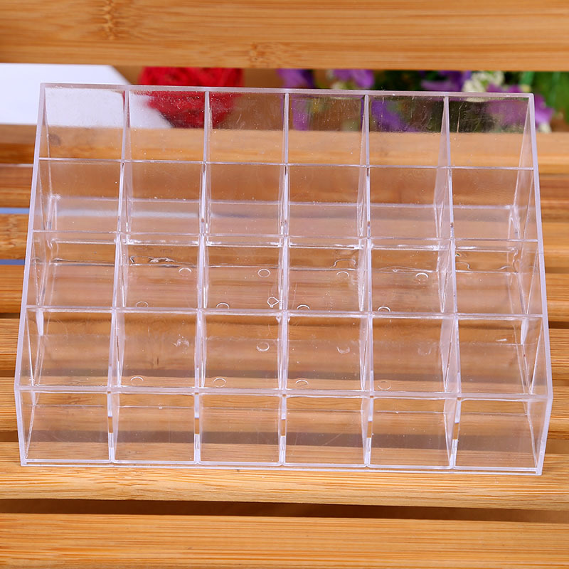 厂家直销PS高质透明精致美观24格小口红架桌面彩妆整理分类架产品图