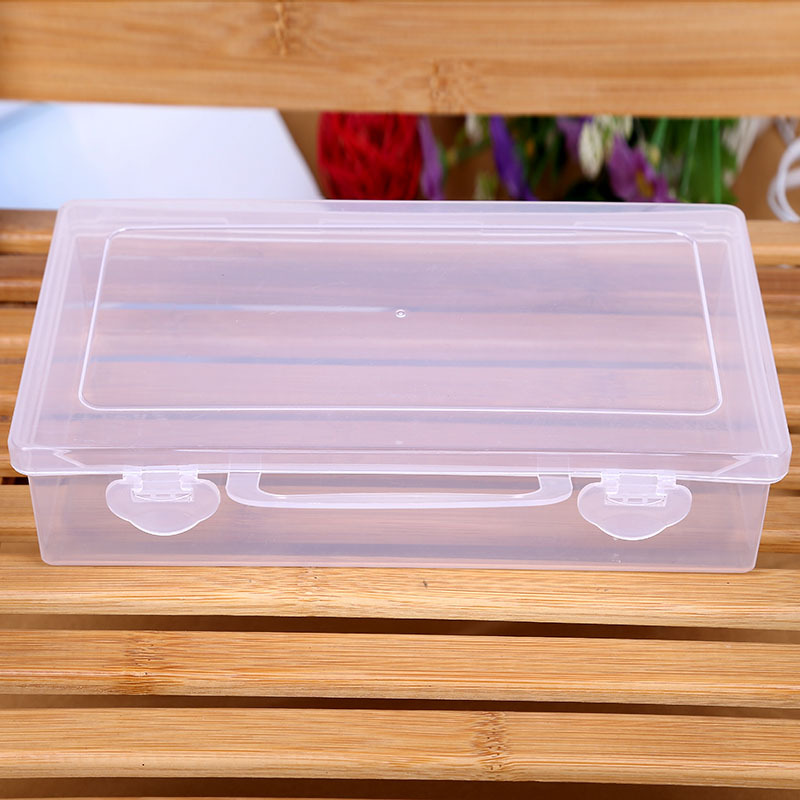 透明桌面收纳盒外套 护手霜化妆品收纳包手提盒塑料空盒细节图