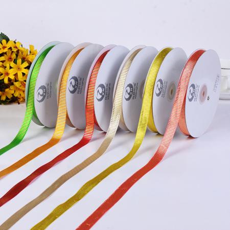 Factory direct 4 min (12MM) plain border yarn with bow material gift wrap tape
