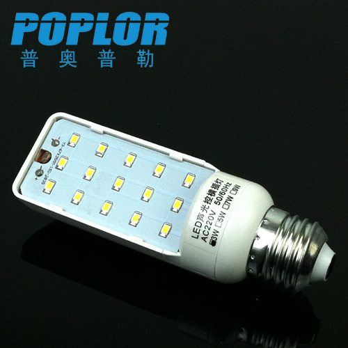 3W LED声光控感应横插灯 LED横插管节能灯泡玉米灯恒流