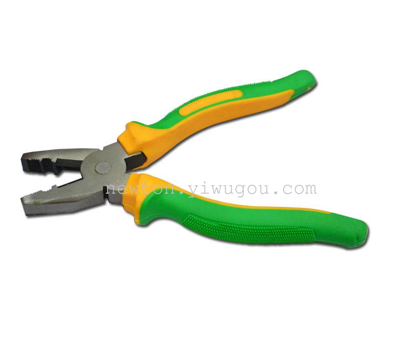 NEWTON牛顿五金工具8寸加重型刺猬柄 老虎钳 钢丝钳 钳子产品图