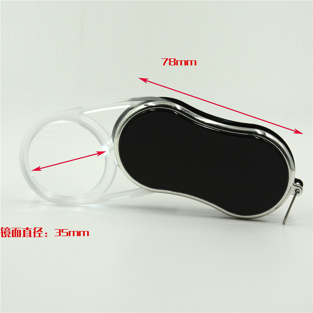 Jinghui portable rotary circular arc magnifying glass portable magnifying glass manufacturers direct sales