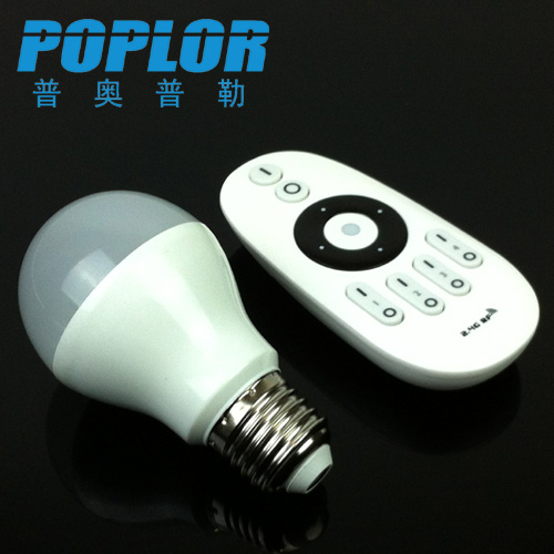 6W LED bulb color temperature regulator set wifi control remote control bulb full figure
