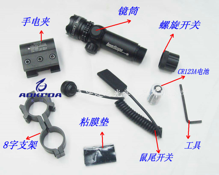 802 Red laser sight with stand battery ultra remote optics details Picture