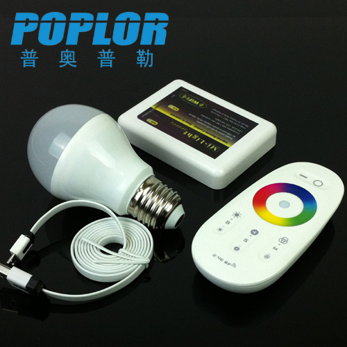 LED bulb 6W RGBW regulator wifi controller remote control bulb set full figure
