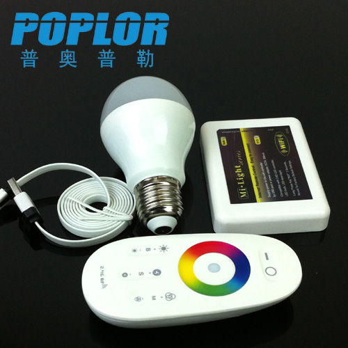 LED bulb 6W RGBW regulator wifi controller remote control bulb set details Picture
