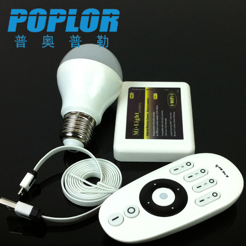 LED bulb 6W color temperature regulator wifi controller remote control bulb set details Picture