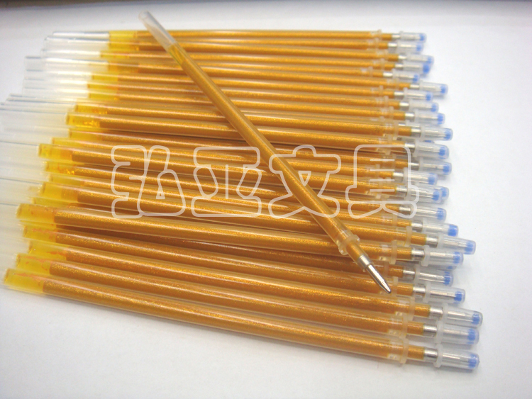 [A lot of stock supply] Flash gold copy pen Sandalwood inner hole 2.0 pen tip 0.7