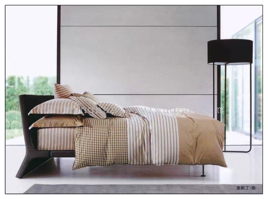 Bedding home textile black and white with a four-piece set details Picture