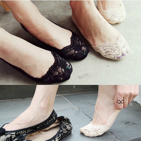 批发女单鞋必备时尚蕾丝花边船袜隐形袜短袜子厂家直销28g