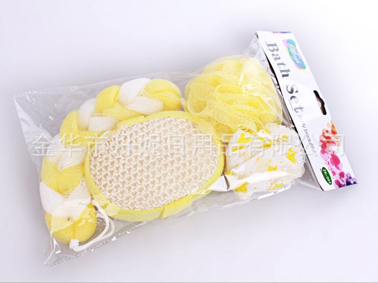 供应 沐浴套装. 长条浴花沐浴套装 袋装 批发