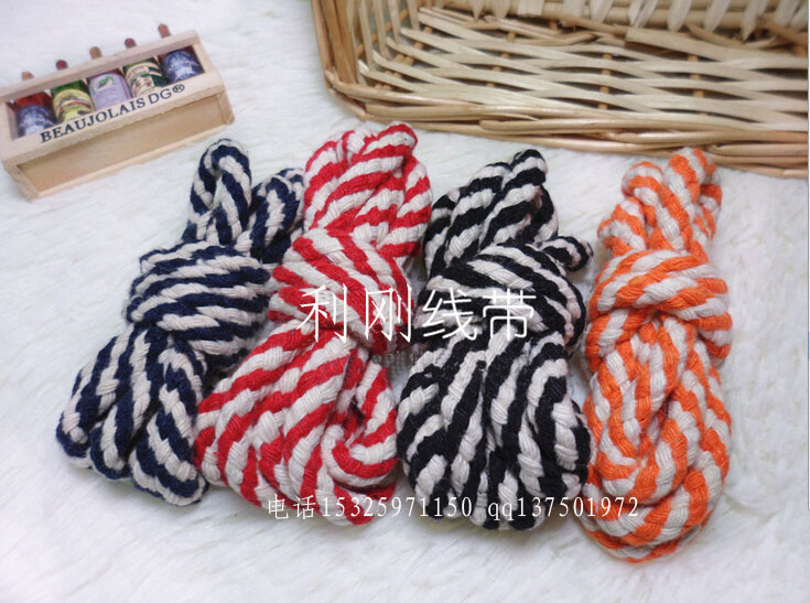 7Mm Cotton Rope Two-Tone Color Two-Tone Waistband Rope Round Rope Eight-Strand Rope 11 Specification drawing