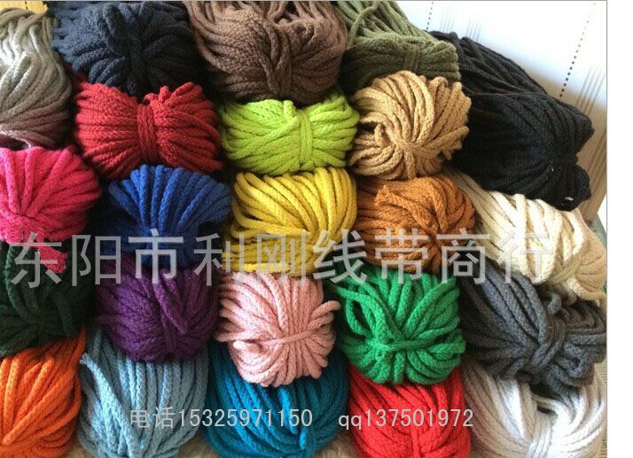 5Mm Thick White Color Eight Strands Of Hollow Cotton Rope Braid 8 Strands Of Cotton Pants Waist Rope Bundle Pocket Draw Rope