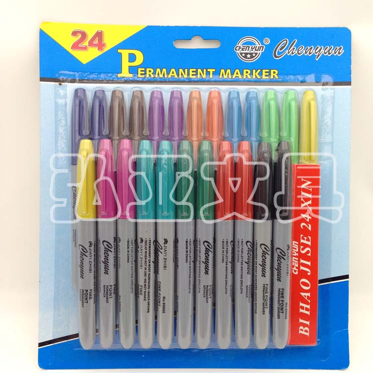 Oil marker CHENYUN color marker set 24 color wholesale