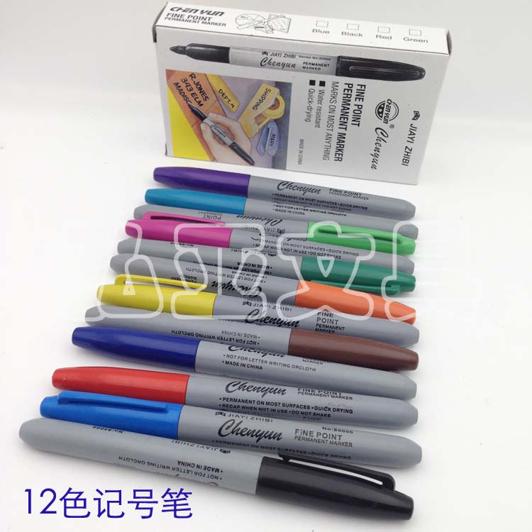 12 color marker oil color pen