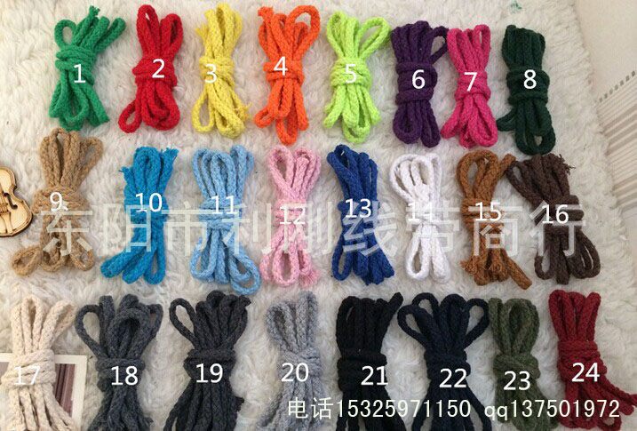 5Mm Thick White Color Eight Strands Of Hollow Cotton Rope Braid 8 Strands Of Cotton Pants Waist Rope Bundle Pocket Draw Rope details Picture