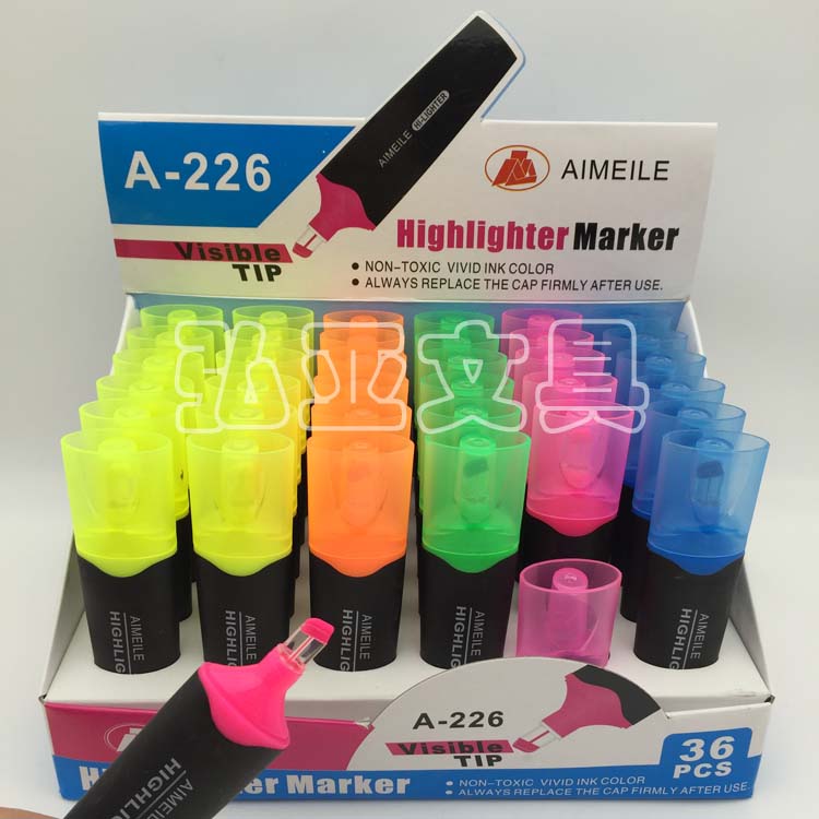 New highlighter high-grade highlighter pen acrylic pen head highlighter pen various packaging