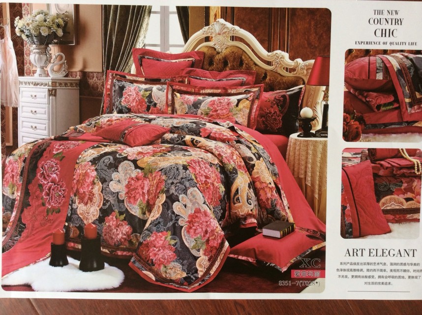 欧饰美全棉四件套 枕芯 夏凉被 喜庆多件套 棉被