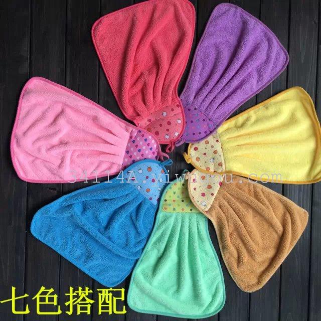 珊瑚绒擦手巾XLQ 挂巾 擦拭毛巾 超强吸水不掉毛