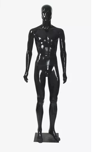 亮光黑色男全身模特 服装道具 塑料制品 一件起批产品图