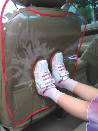 加厚加强 汽车椅背透明PVC保护垫 儿童踩脚垫 防踢垫