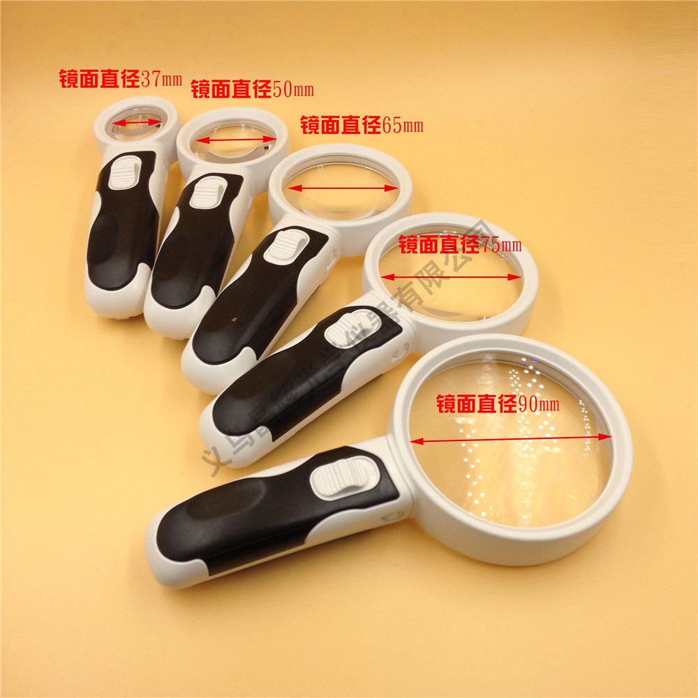 Jinghui factory direct sales handheld with light for the elderly to read books and newspapers special reading magnifying glass