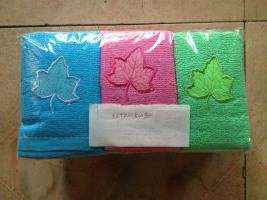 Plain embroidered towel
