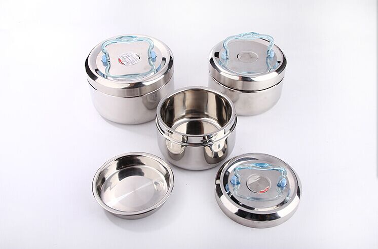 Double-layer stainless steel lunch box, bento box, insulated box, sealed insulated lunch box, high quality Specification image